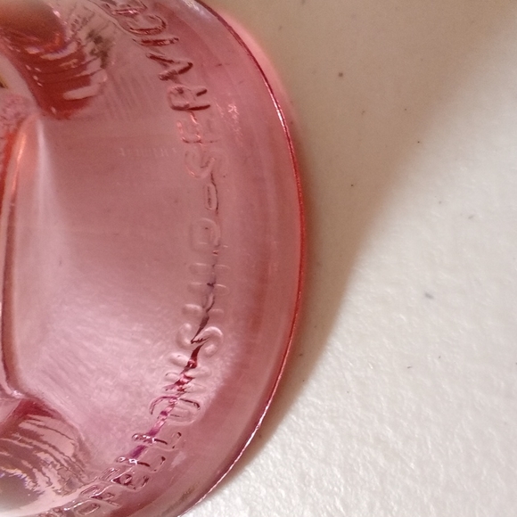 Rare Vintage Rose Glass Bell Telephone of America Paperweight - Picture 6 of 6